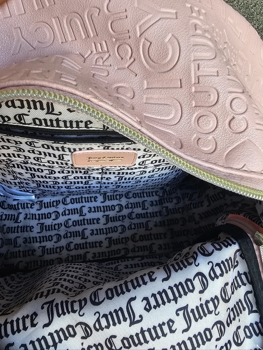 Juicy Couture Pink Embossed Logo Mini Backpack